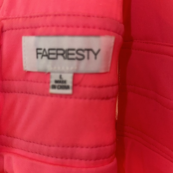 Long Pink Iridescent Sequin Dress V neck - Picture 4 of 6